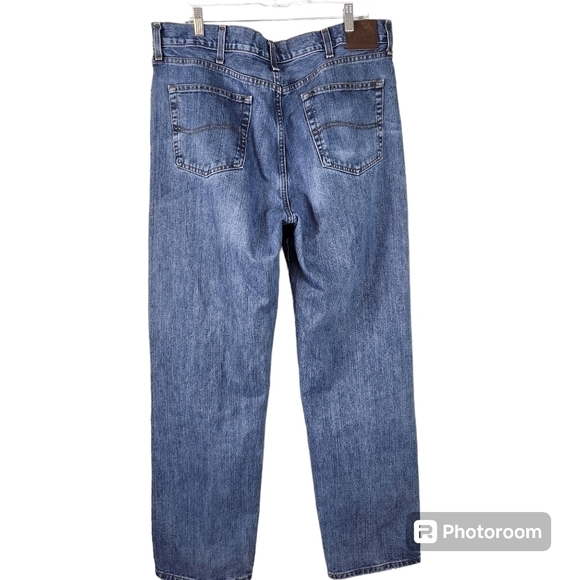 Men's Lee Relaxed Fit Straight Jeans,  sz 38 - Picture 2 of 6